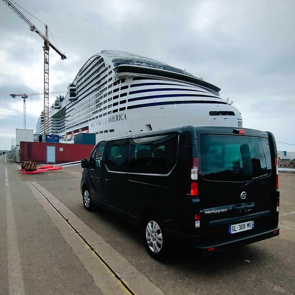 Executive Chauffeur Service at St Nazaire shipyard